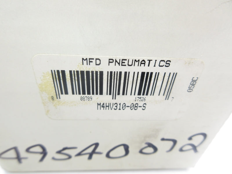 MFD PNEUMATICS M4HV310-08-S 0-145PSI NSMP