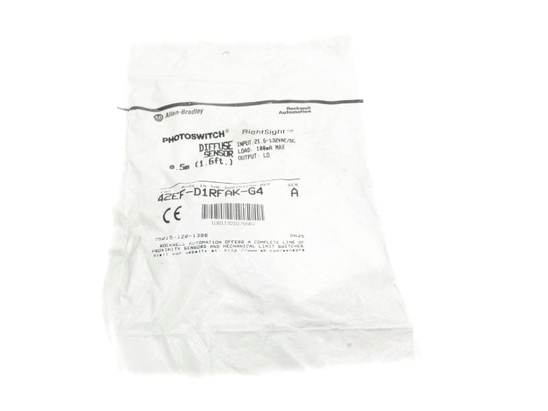 ALLEN BRADLEY 42EF-D1RFAK-G4 SER. A 21.6-132VAC/DC 100A NSMP