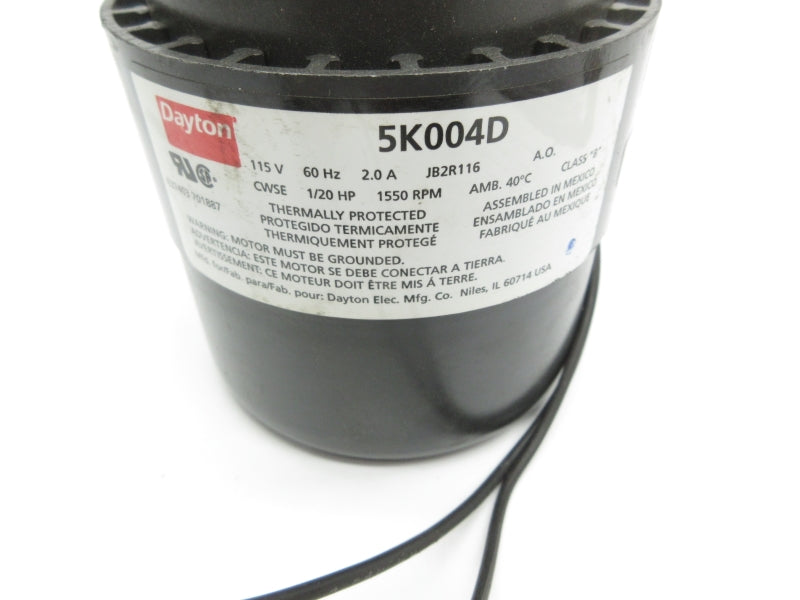 DAYTON 5K004D 115V 2.0A UNMP
