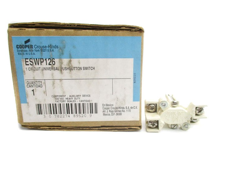 CROUSE HINDS ESWP126 600VAC UNMP