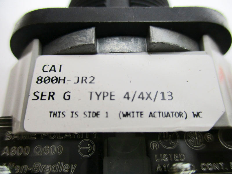 ALLEN BRADLEY 800H-JR2 SER. G (AS PICTURED) NSNP