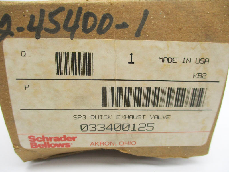 SCHRADER BELLOWS 033400125 150PSI NSMP