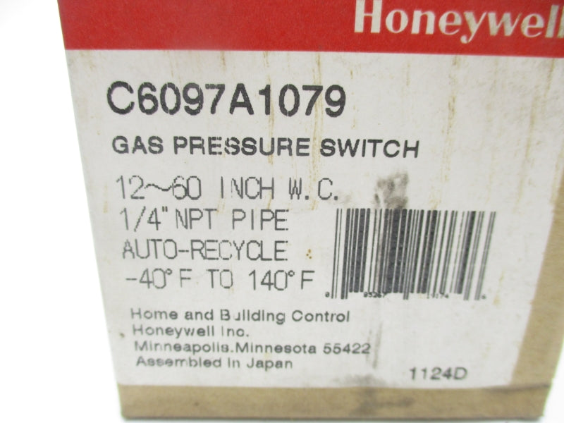 HONEYWELL C6097A1079 5.0PSI 12-60INWC 1/4" NSMP