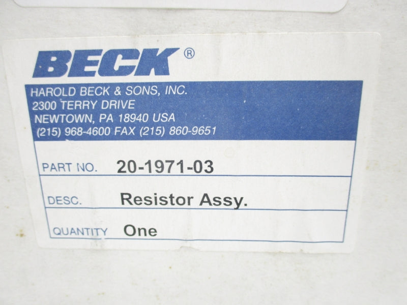 BECK 20-1971-03 NSMP