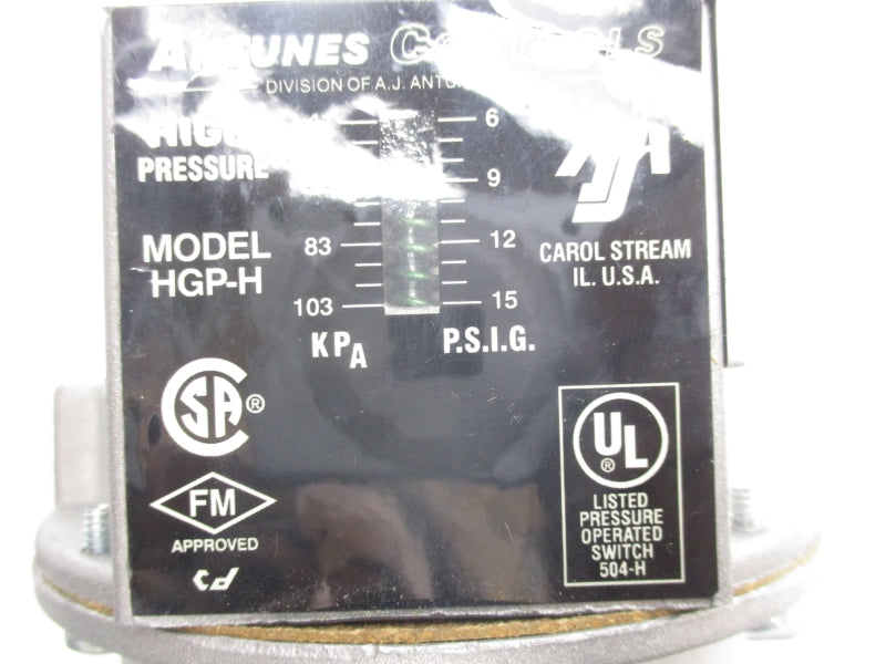 ANTUNES CONTROLS HGP-H 6-15PSI NSNP
