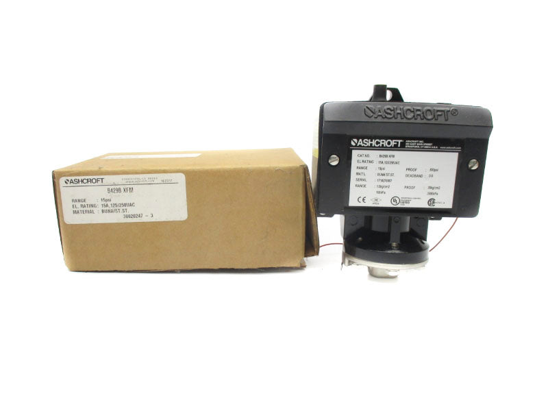 ASHCROFT B429BXFM 15PSI 125/250VAC 15A NSMP