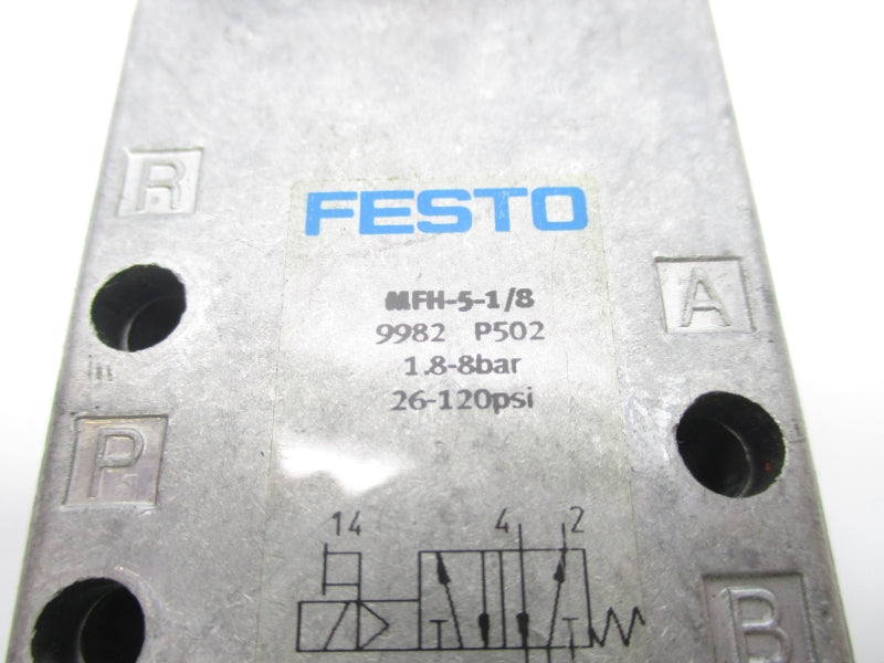 FESTO MFH-5-1/8 9982 26-120PSI NSNP