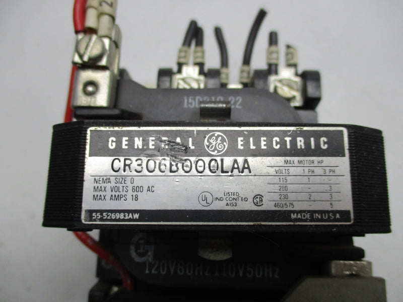 GENERAL ELECTRIC CR306B000LAA 110/120V 18A UNMP