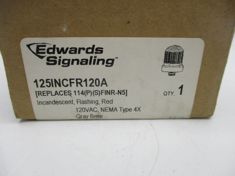 EDWARDS SIGNALING 125INCFR120A 120VAC 0.150A NSMP
