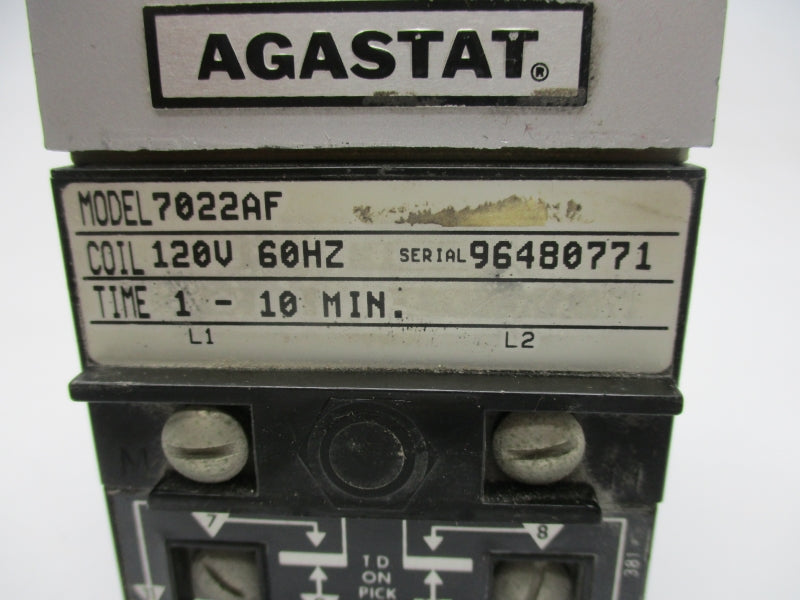 AGASTAT 7022AF 120V 1-10MIN UNMP