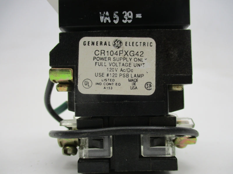 GENERAL ELECTRIC CR104PXG42 120VAC/DC UNMP
