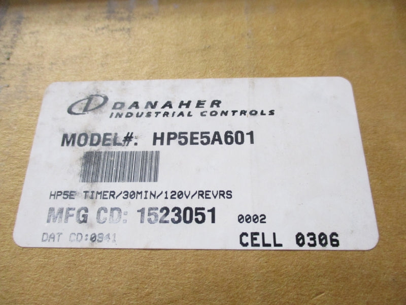 DANAHER HP5E5A601 120V 10A 30MIN NSMP