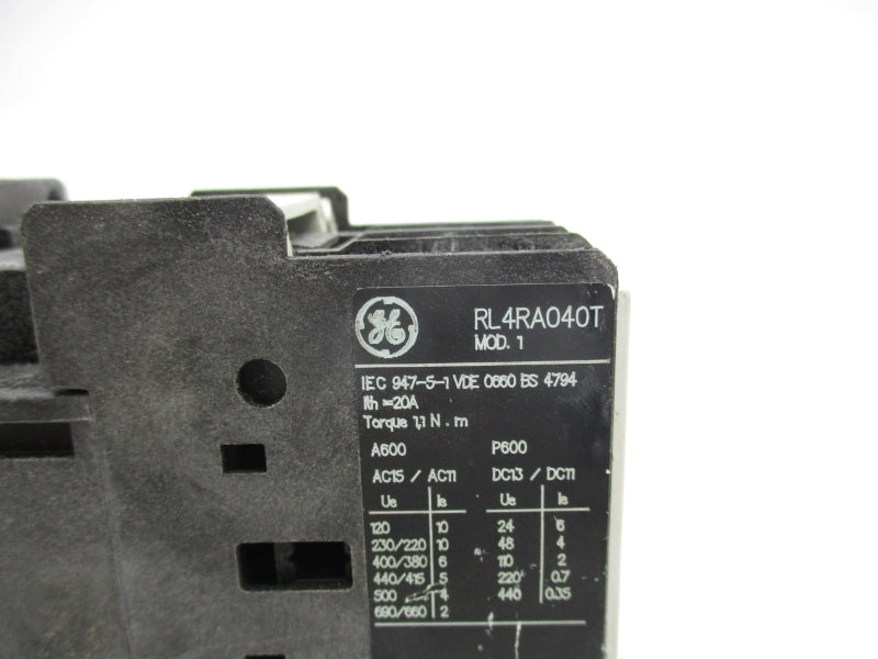 GENERAL ELECTRIC RL4RA040T 110/120V 20A UNMP