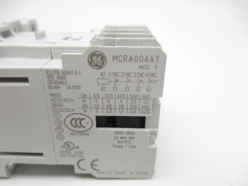 GENERAL ELECTRIC MCRA004ATJ 110/120V 16A NSNP
