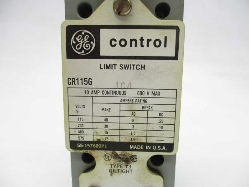 GENERAL ELECTRIC CR115G104 600V 10A UNMP