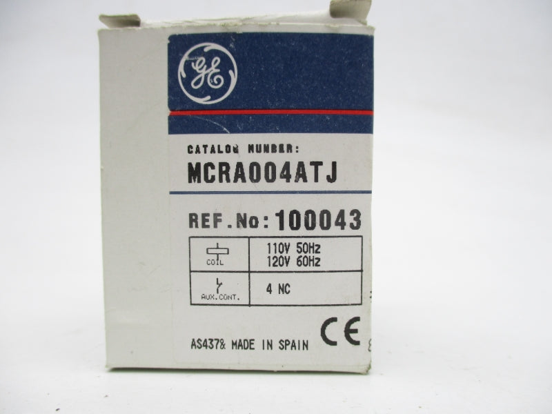 GENERAL ELECTRIC MCRA004ATJ 110/120V 16A NSMP