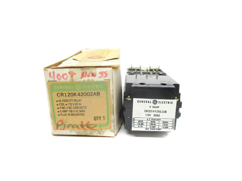GENERAL ELECTRIC CR120K42002AB 115V 5A NSMP