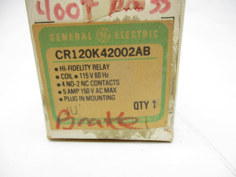 GENERAL ELECTRIC CR120K42002AB 115V 5A NSMP