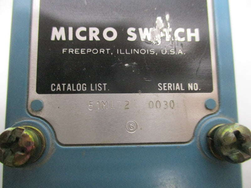 MICRO SWITCH 51ML72 UNMP