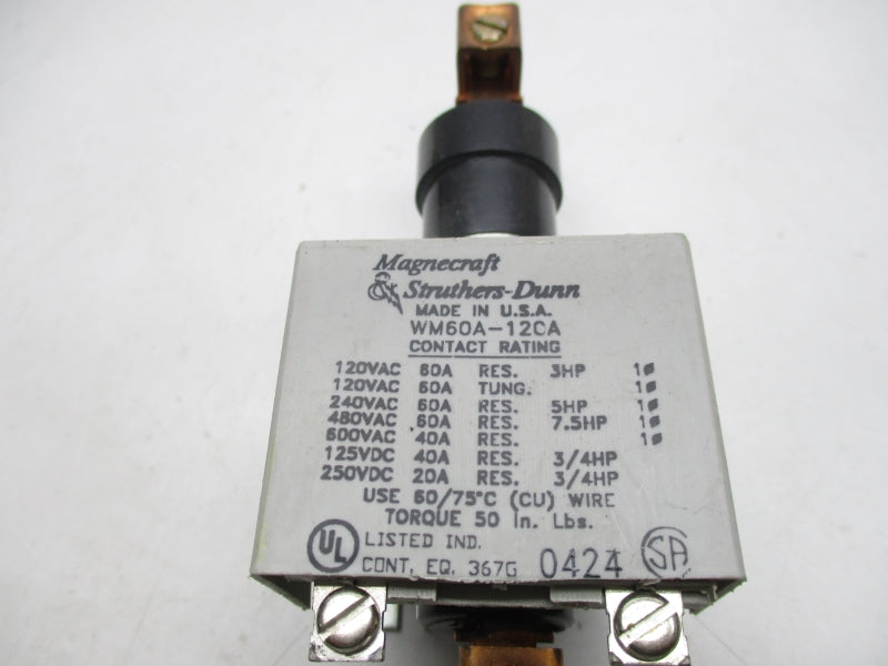 MAGNECRAFT WM60A-120A 600VAC 40A NSNP