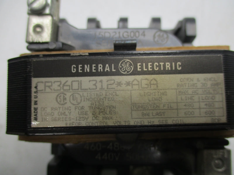 GENERAL ELECTRIC CR360L31204AGA 440/460-480V 30A UNMP