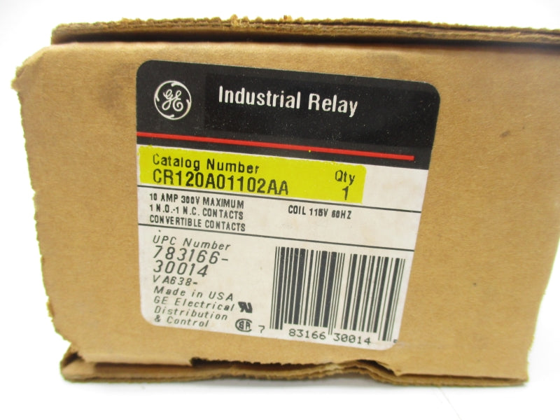 GENERAL ELECTRIC CR120A01102AA SER. A 115V 10A NSMP