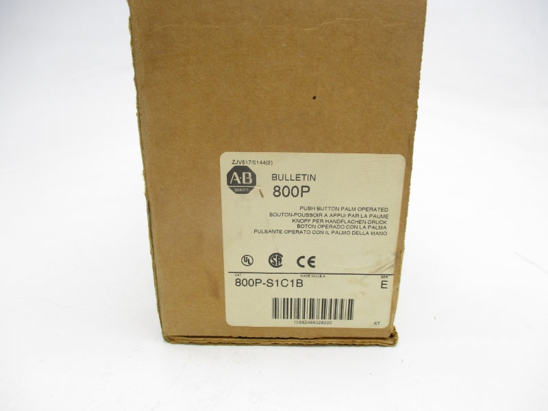 ALLEN BRADLEY 800P-S1C1B SER. E (BR/WH) NSMP