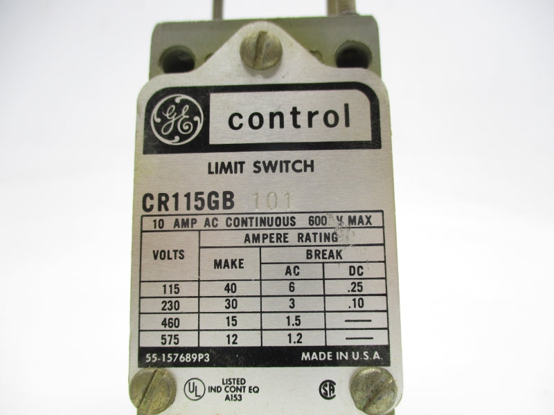 GENERAL ELECTRIC CR115GB101 600V 10A (AS PICTURED) UNMP