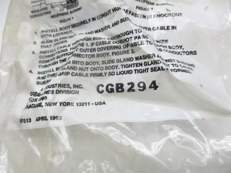 CROUSE HINDS CGB294 NSMP