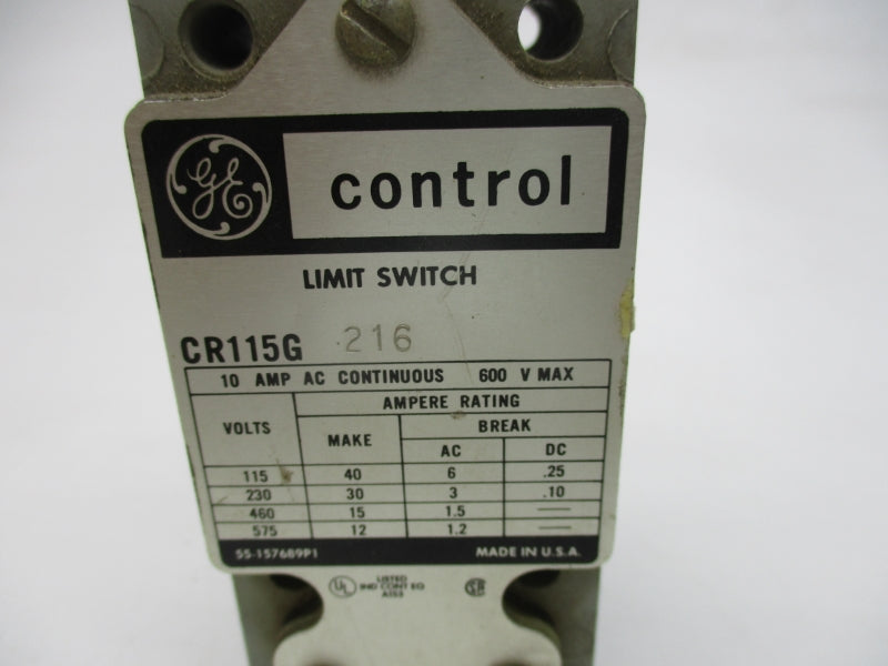 GENERAL ELECTRIC CR115G216 600V 10A UNMP