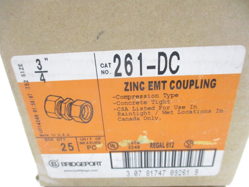 BRIDGEPORT 261-DC 3/4" (PKG OF 25) NSMP