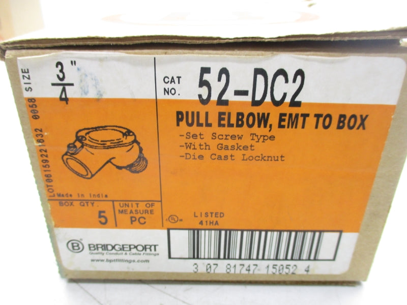 BRIDGEPORT 52-DC2 3/4" (PKG OF 5) NSMP