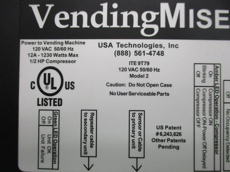 VENDING MISER 2 120VAC 12A NSNP