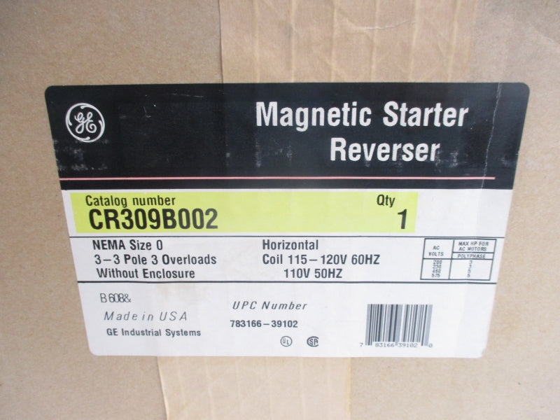 GENERAL ELECTRIC CR309B002 110/115-120V 18A NSMP