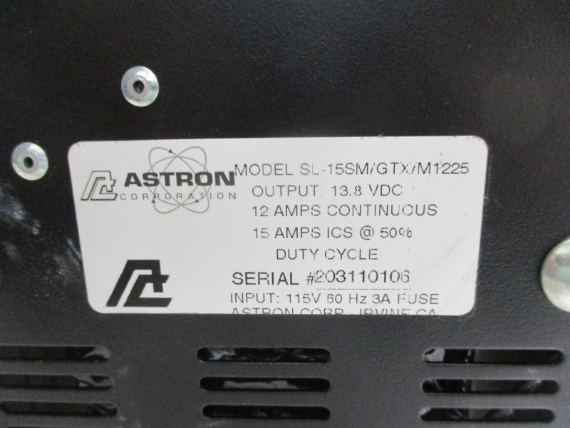 ASTRON SL-15SM/GTX/M1225 115V 15A NSNP