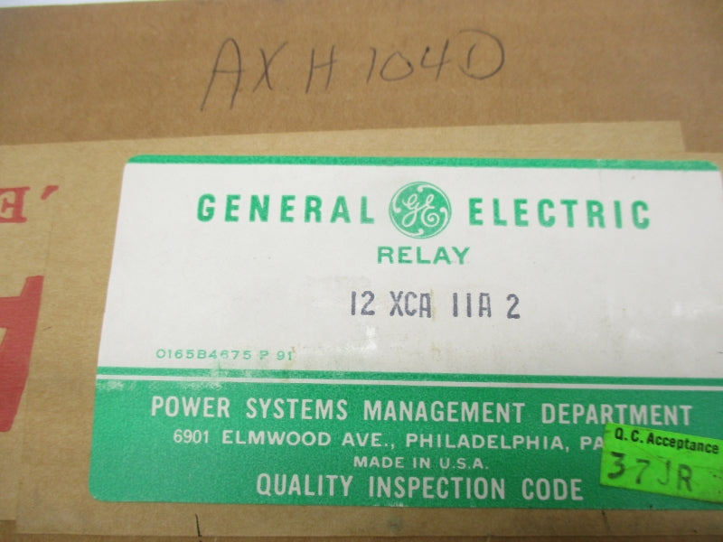 GENERAL ELECTRIC 12XCA11A2 NSFS