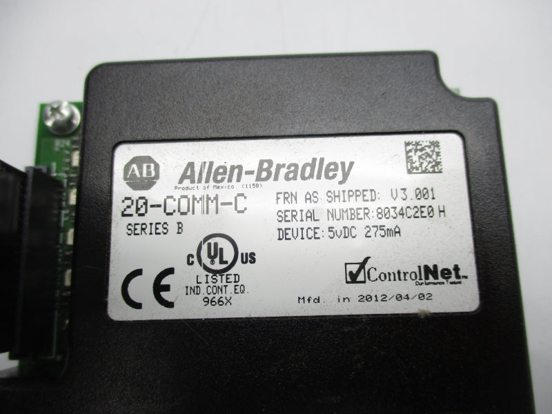 ALLEN BRADLEY 20-COMM-C SER. B 5VDC F/W V3.001 UNMP