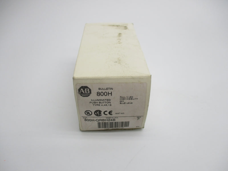 ALLEN BRADLEY 800H-QRBH24B SER. F 24V/DC (WH) NSMP