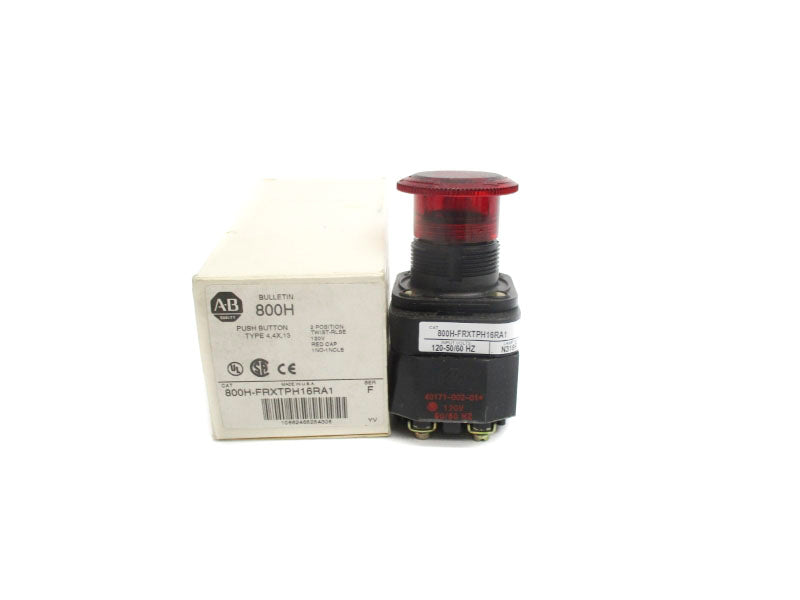 ALLEN BRADLEY 800H-FRXTPH16RA1 SER. F 120V (WH) NSMP