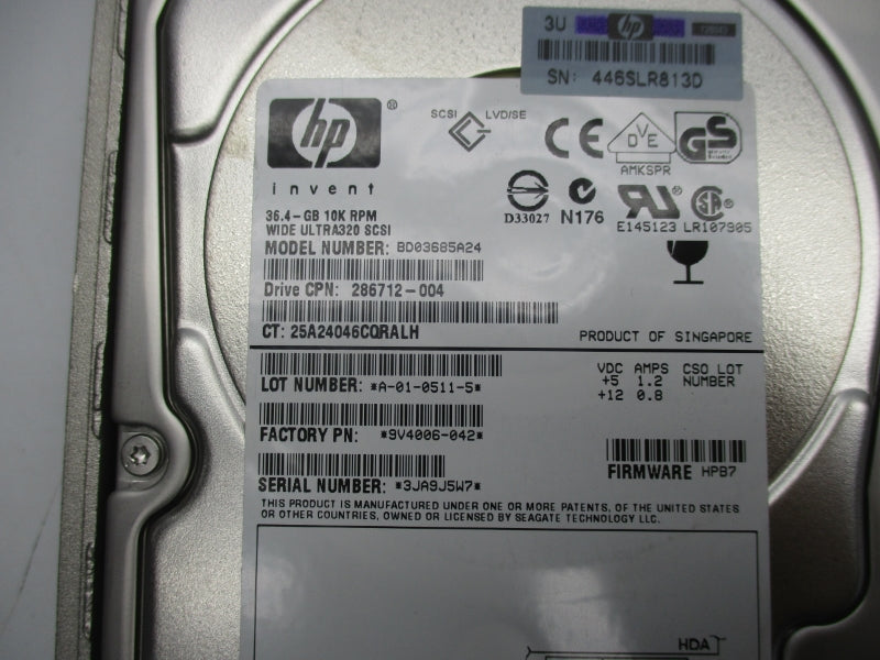 HP BD03685A24 12VDC 0.8A NSNP