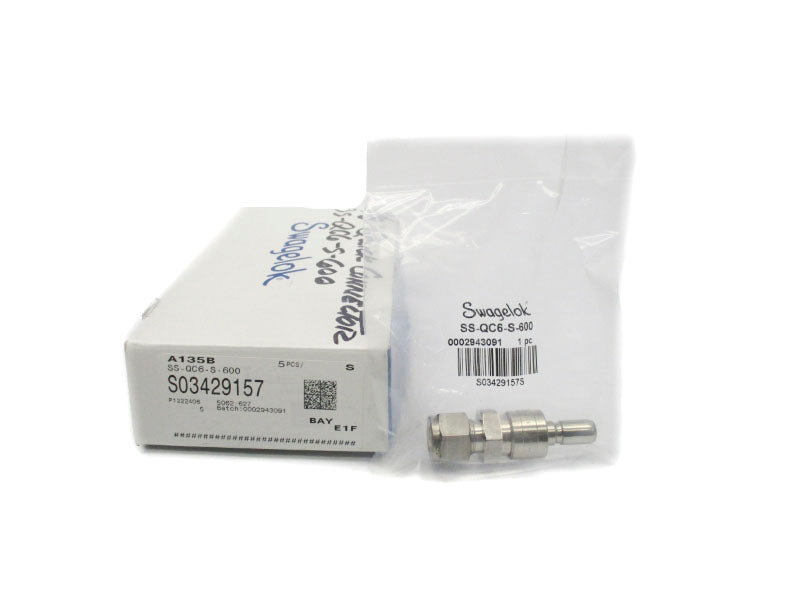 SWAGELOK SS-QC6-S-600 (PKG OF 5) NSMP