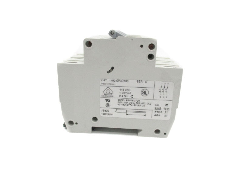 ALLEN BRADLEY 1492-SP3D100 SER. C 415VAC 10A NSNP
