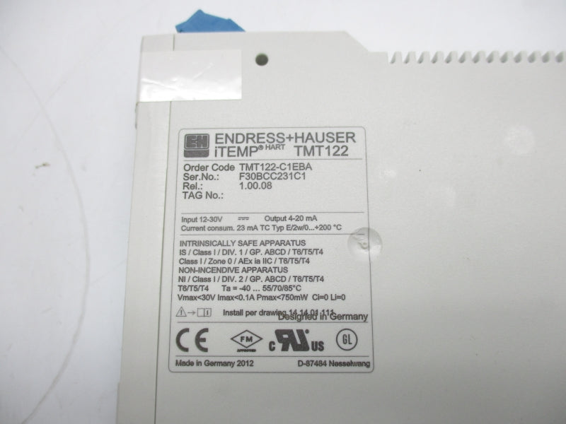 ENDRESS&HAUSER TMT122-C1EBA 12-30V NSNP