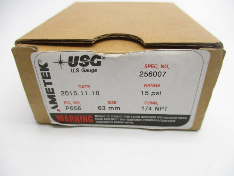 USG P656 256007 15PSI 1/4" NSMP