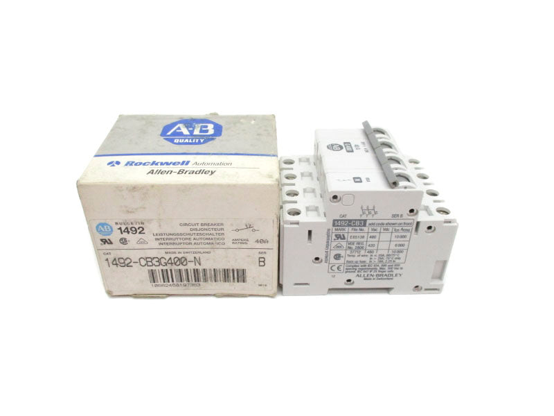 ALLEN BRADLEY 1492-CB3G400-N SER. B 480VAC 40A NSMP