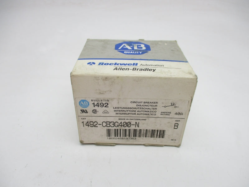 ALLEN BRADLEY 1492-CB3G400-N SER. B 480VAC 40A NSMP