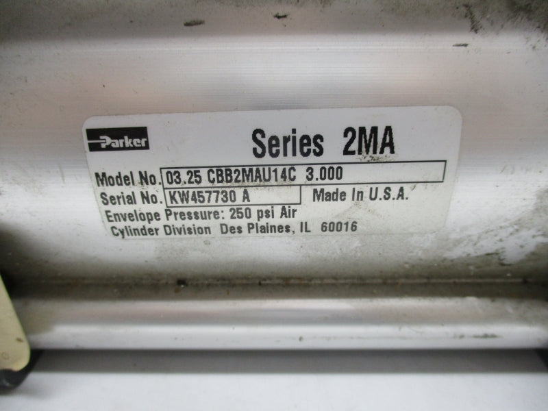 PARKER 03.25CBB2MAU14C3.000 SER. 2MA 250PSI NSNP