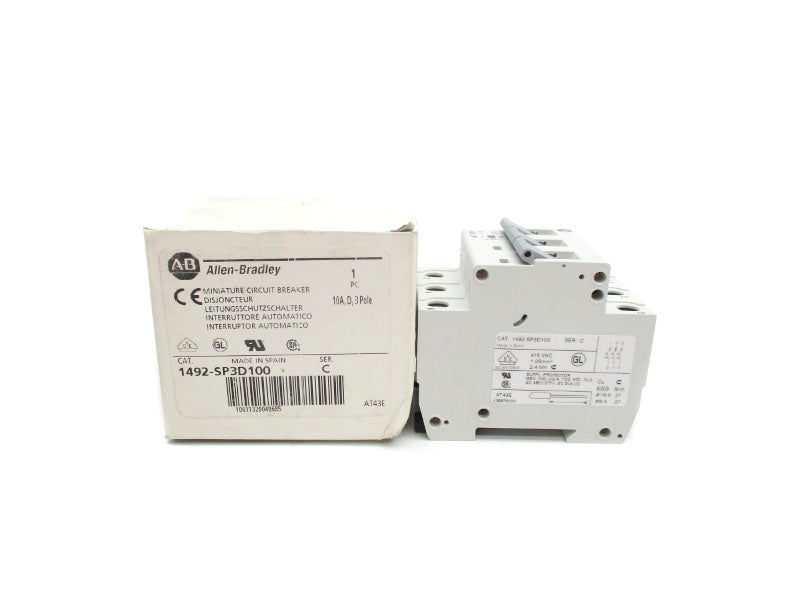 ALLEN BRADLEY 1492-SP3D100 SER. C 415VAC 10A NSMP