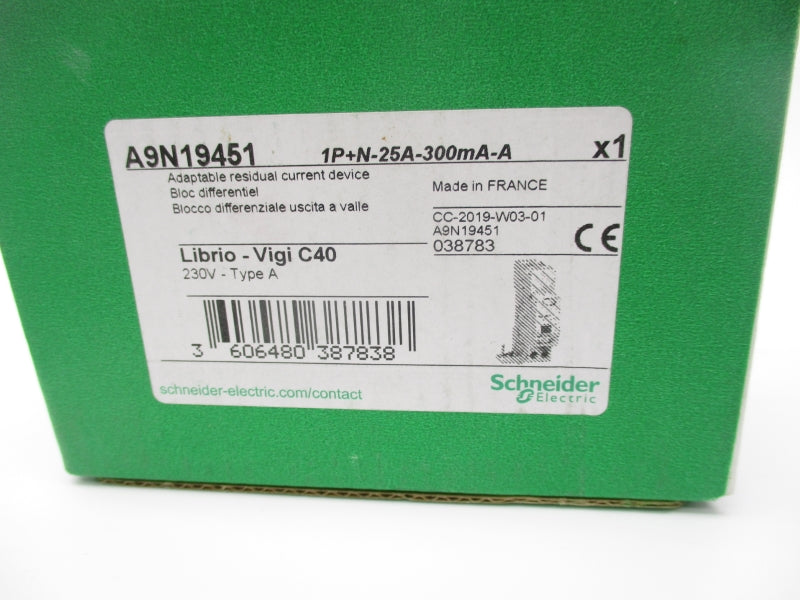 SCHNEIDER ELECTRIC A9N19451 230V 25A NSMP
