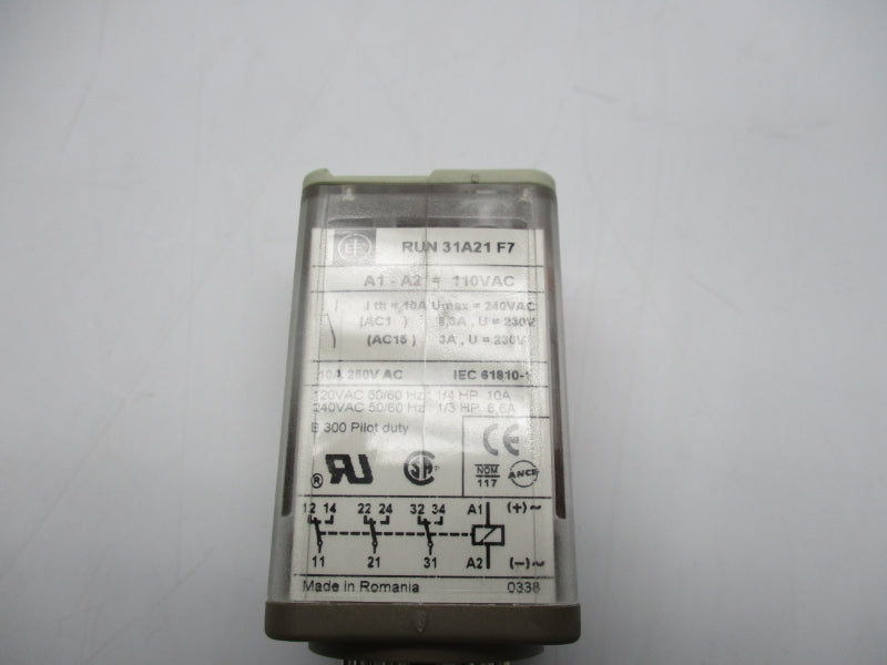 TELEMECANIQUE RUN31A21F7 110VAC 10A NSNP